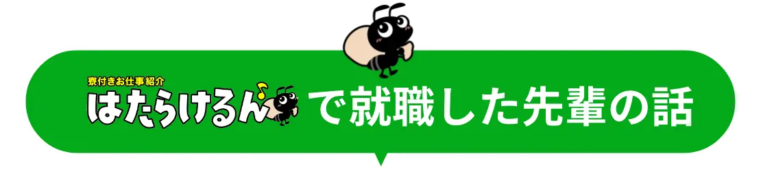 はたらけるんで就職した先輩の話